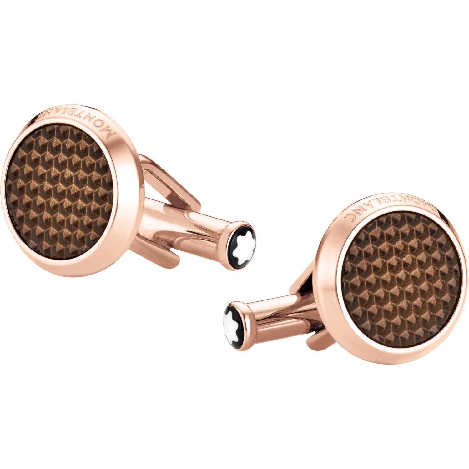 MONTBLANC GEMELLI MEISTERSTUCK ACCIAIO PVD ORO ROSA LACCA 118603